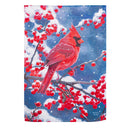 Red Cardinal Suede House Flag,13s12170