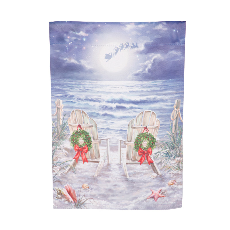 Christmas on the Beach Suede House Flag,13s12188