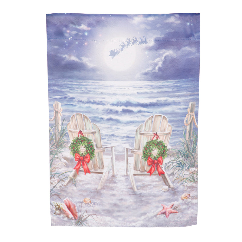 Christmas on the Beach Suede House Flag,13s12188