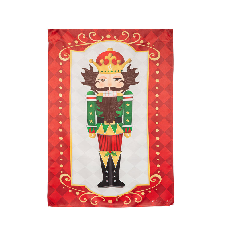 Trio Nutcracker Reversible Suede House Flag,13s12445fb