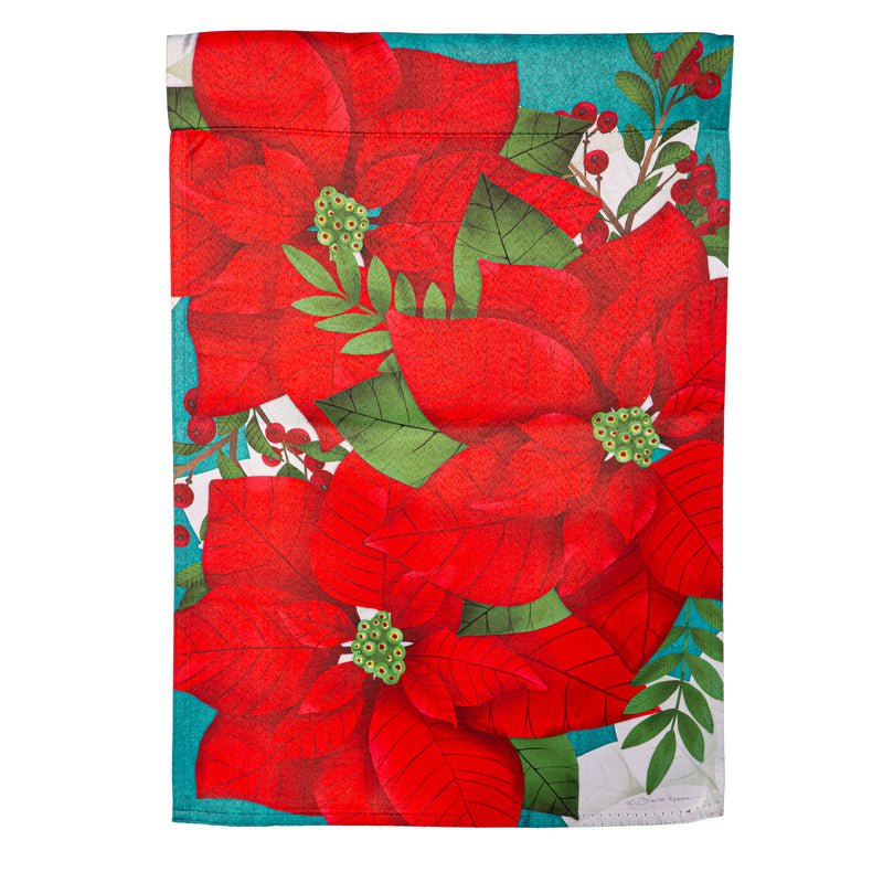 Poinsettias Suede House Flag,13s12510