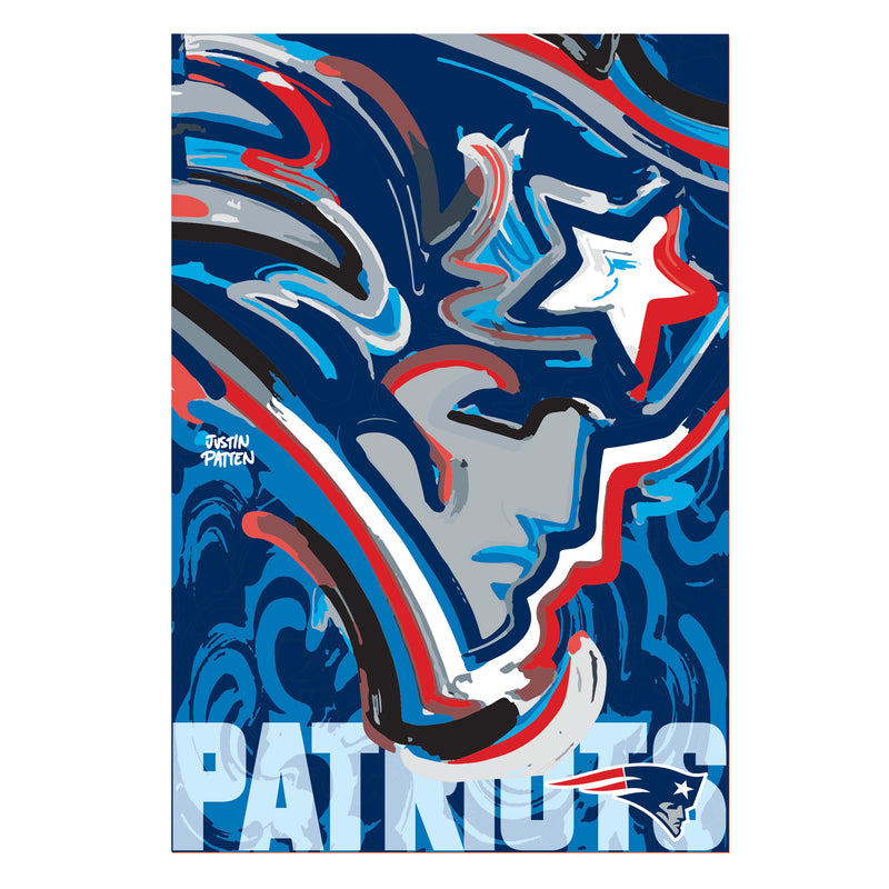 New England Patriots, Suede REG, Justin Patten Logo,13s3818jpal