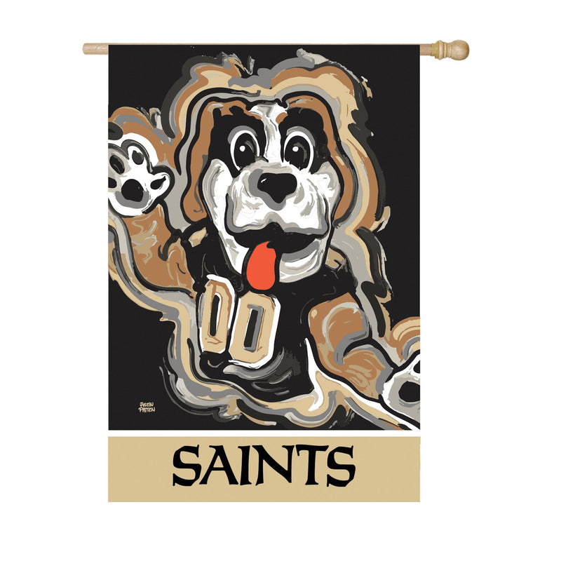 Evergreen Flag,New Orleans Saints, Suede REG Justin Patten,29x0.2x43 Inches