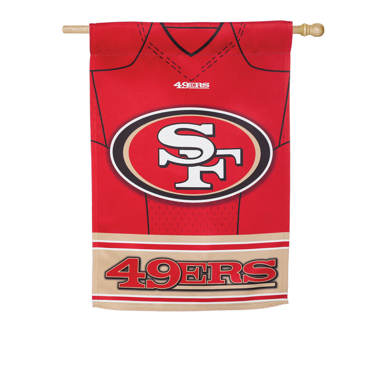 Flag, DS Suede, Foil, Reg, Jersey, San Francisco 49ers,13s3826blj