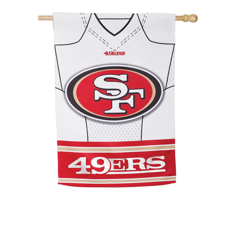 Flag, DS Suede, Foil, Reg, Jersey, San Francisco 49ers,13s3826blj