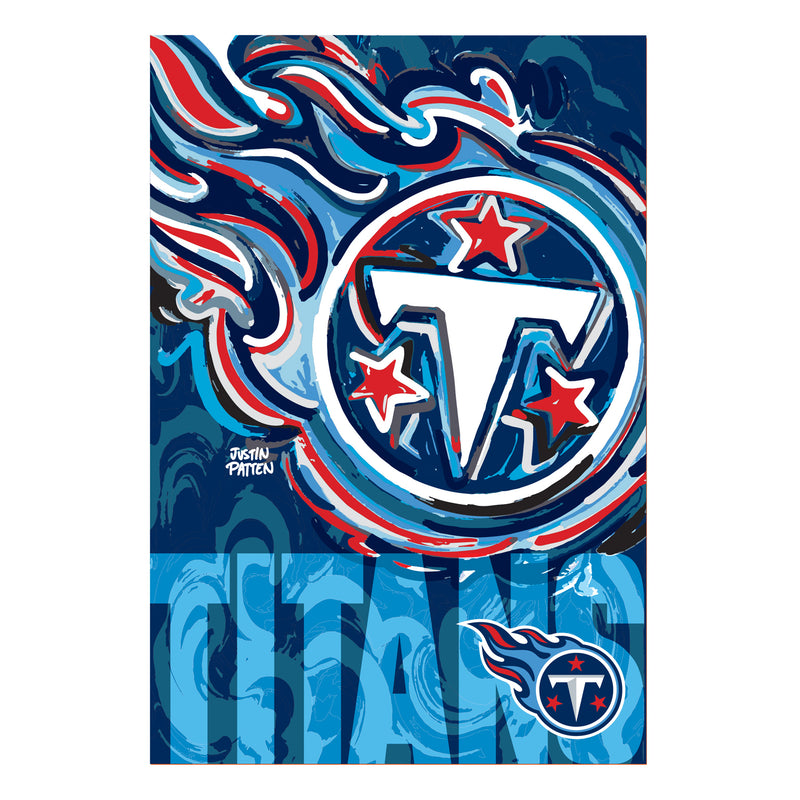 Tennessee Titans, Suede REG, Justin Patten Logo,13s3830jpal