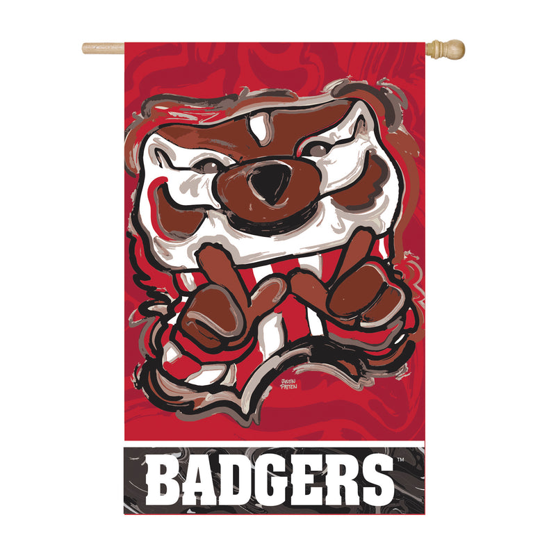 Wisconsin Mascot, Suede REG Justin Patten,13s984jpab