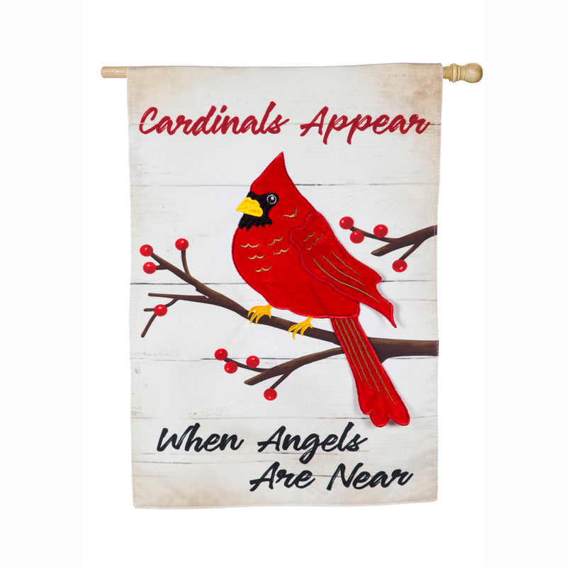 When Angels Are Near House Linen Flag,13l8772