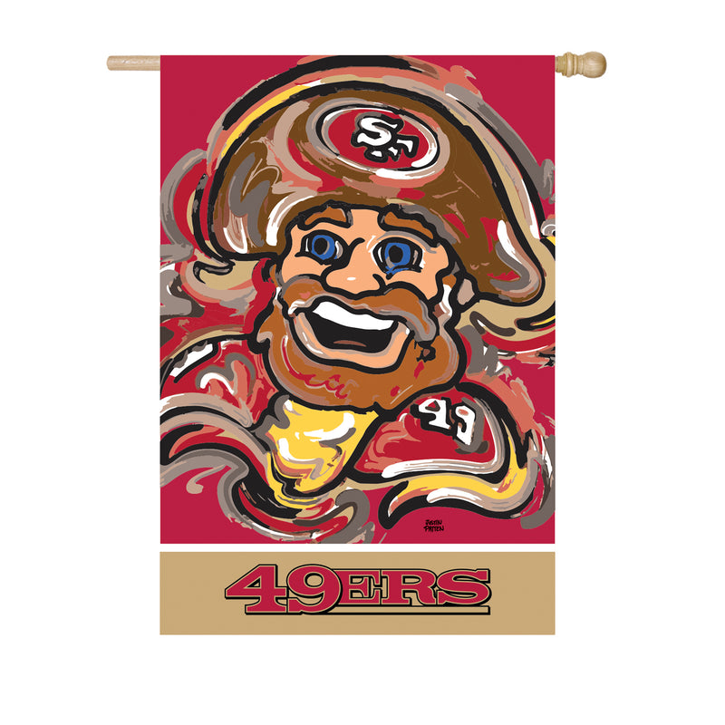 Evergreen San Francisco 49ers, Suede REG Justin Patten, 43'' x 29'' inches