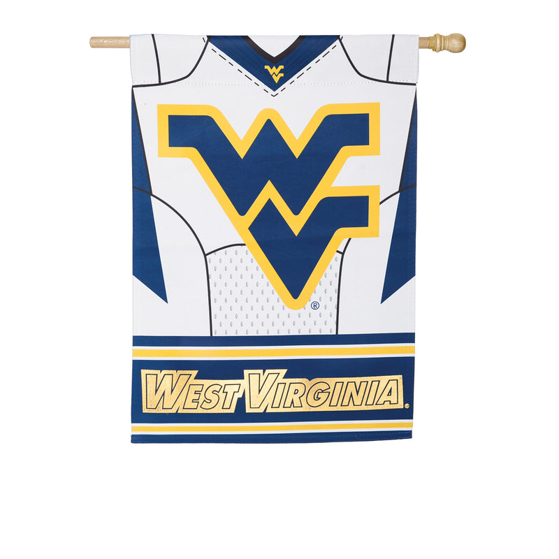 Flag, DS Suede, Foil, Reg, Jersey, West Virginia University,13s967blj