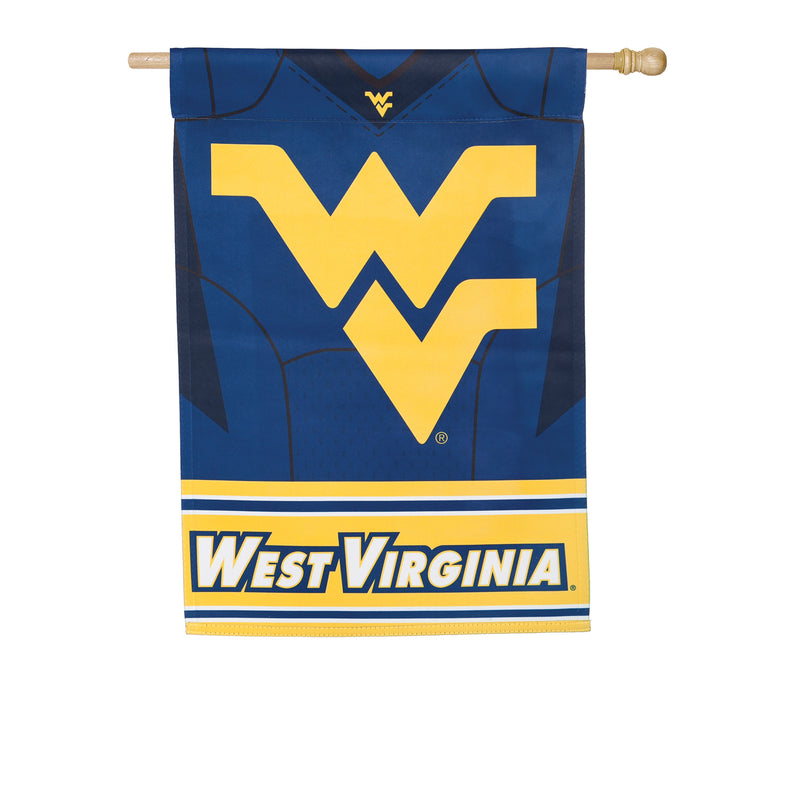 Flag, DS Suede, Foil, Reg, Jersey, West Virginia University,13s967blj