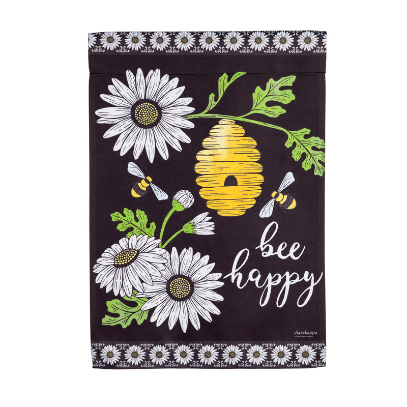 Bee Happy Hive House Suede Flag,13s9891