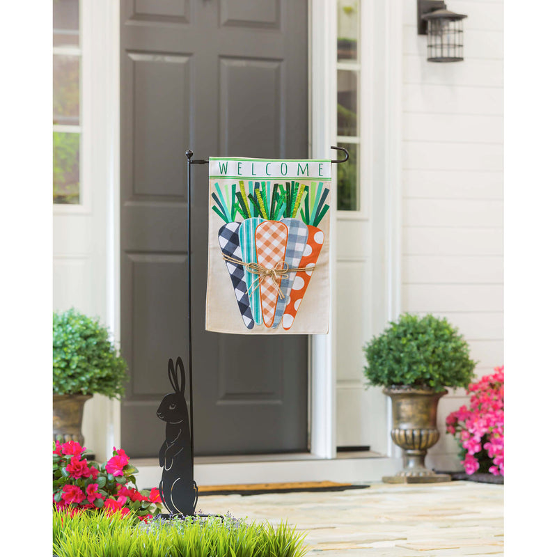 Patterned Carrots Garden Burlap Flag,14b10149