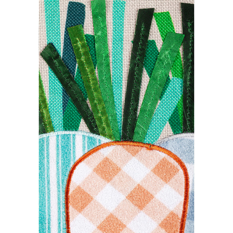 Patterned Carrots Garden Burlap Flag,14b10149