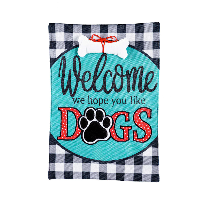 Hope You Like Dogs Garden Burlap Flag,14b10187