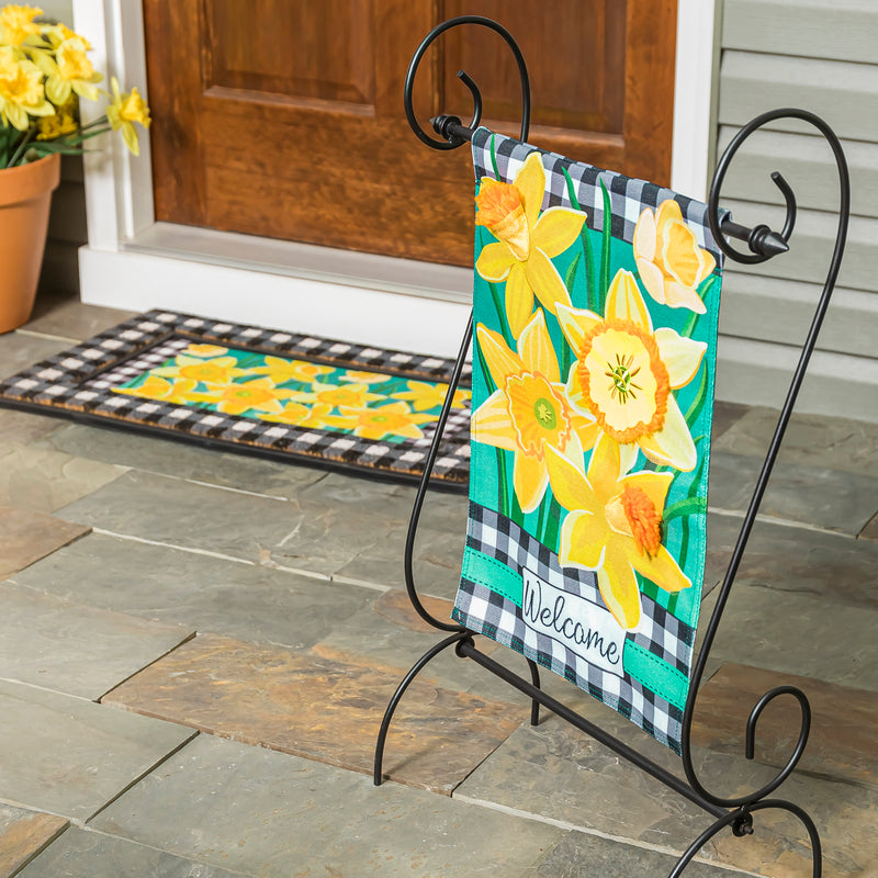 Daffodil Garden Garden Burlap Flag,14b10742