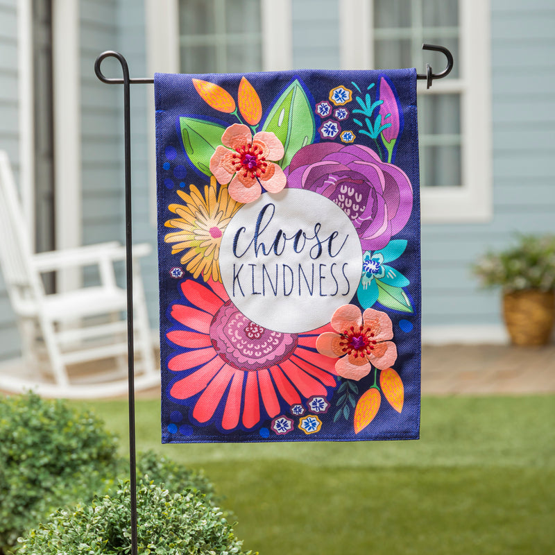 Choose Kindness Garden Burlap Flag,14b10749