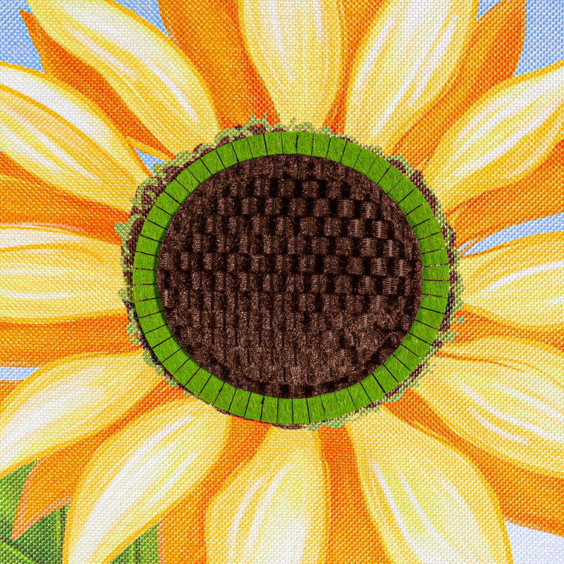 Sunflower & Ladybug Burlap Garden Flag,14b11440