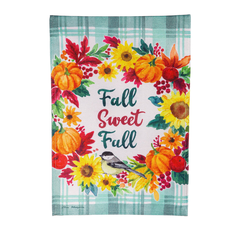 Fall Sweet Fall Burlap Garden Flag,14b11937