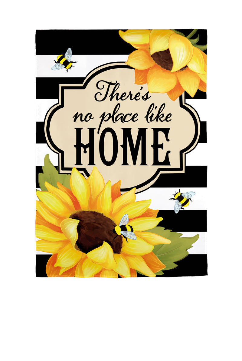 Evergreen Flag,There's No Place Like Home Burlap Garden Flag,0.2x12.5x18 Inches