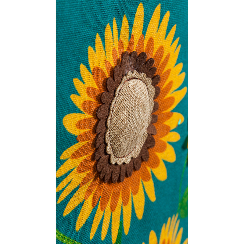 Sunflower Welcome Garden Burlap Flag,14b4827