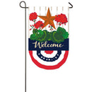 Patriotic Bunting Garden Burlap Flag,14b8571