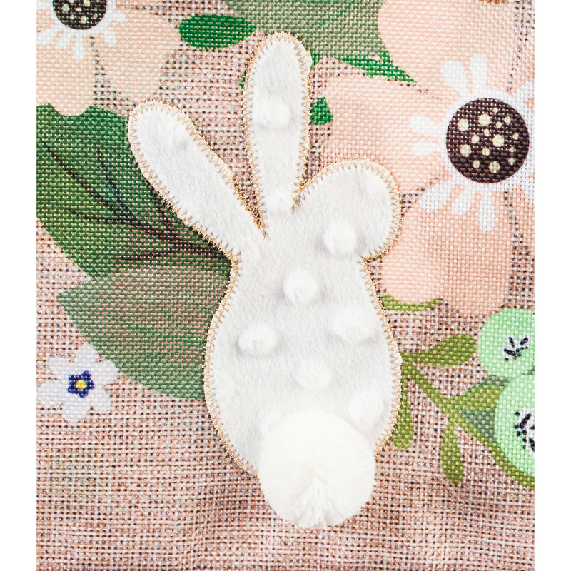 Spring Bunnies Garden Burlap Flag,14b8953bl