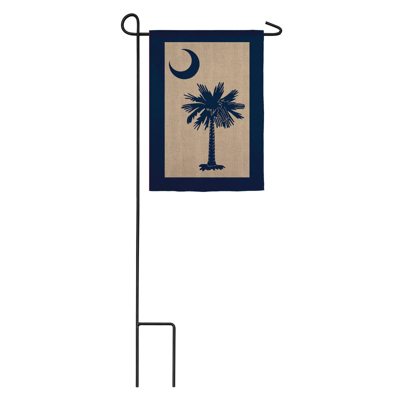 Evergreen Flag,South Carolina Palmetto Garden Burlap Flag,12.5x0.2x18 Inches