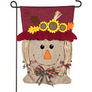 Mrs. Scarecrow Garden Burlap Flag,14b9246bl