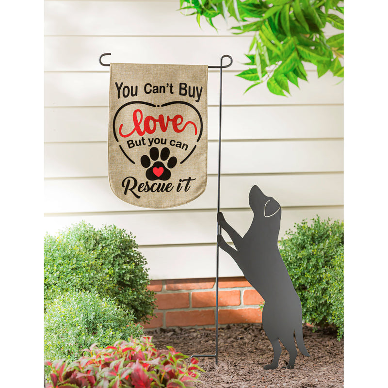 You Can't Buy Love Garden Burlap Flag,14b9509bl