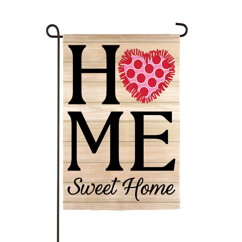 Spring Home Sweet Home Interchangeable Icon Garden Burlap Flag,14b9550