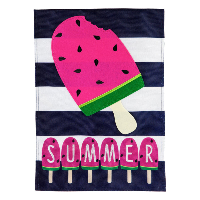 Summer Melonsicle Garden Burlap Flag,14b9854