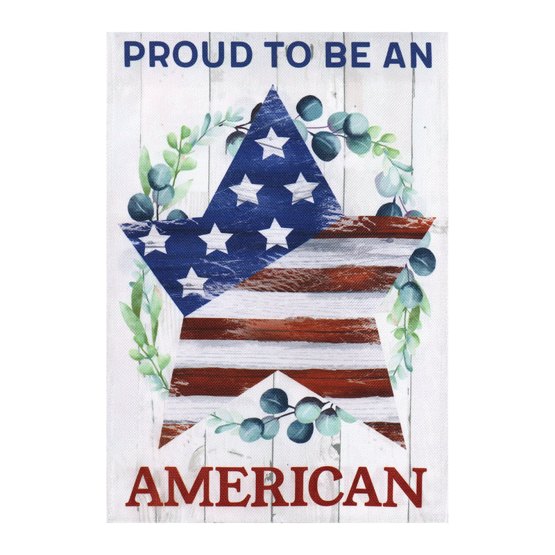 Evergreen Flag,(Meadow Creek)Proud to be an American, Garden Burlap,0.2x12.5x18 Inches