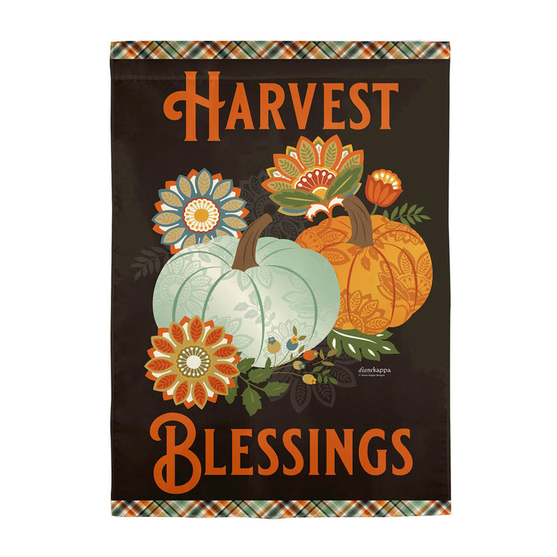 Harvest Blessings Garden Textured Suede Flag, 18"x12.5"inches