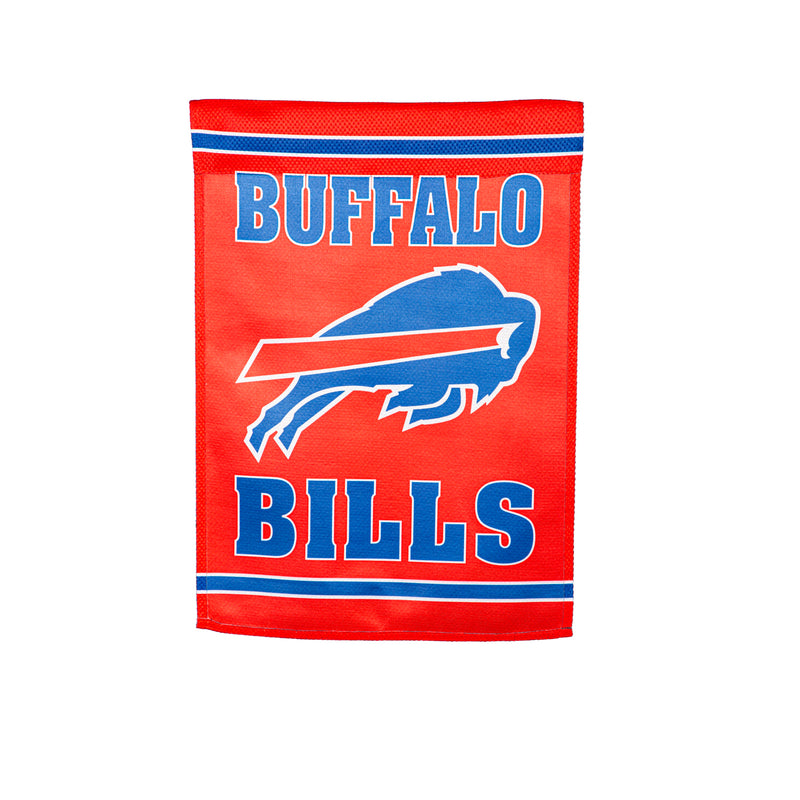 Evergreen Flag,Embossed Suede Flag, GDN Size, Buffalo Bills,12.5x0.2x18 Inches