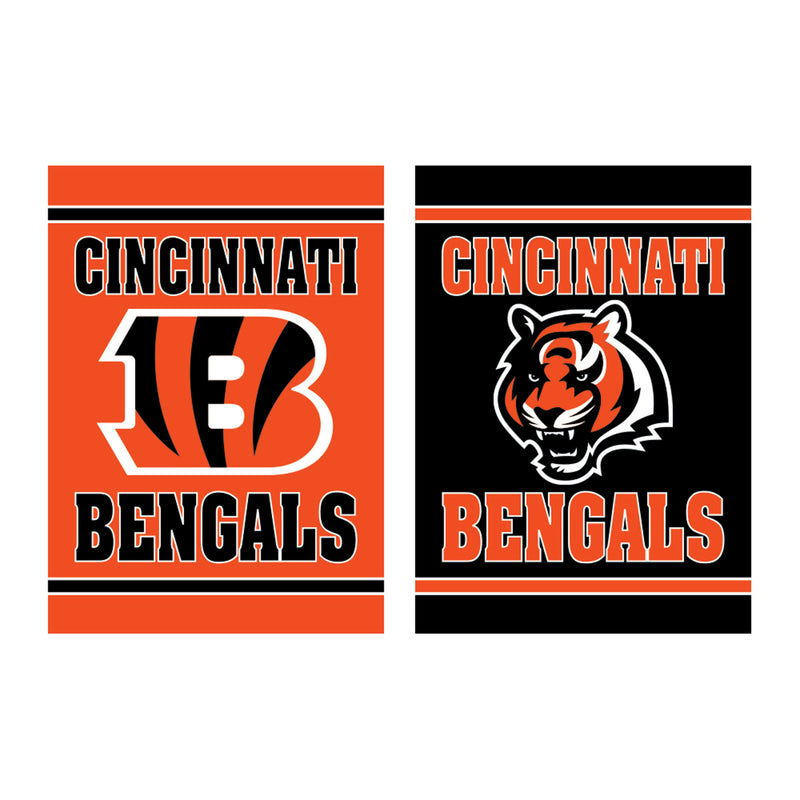 Embossed Suede Flag, GDN Size, Cincinnati Bengals,14es3806