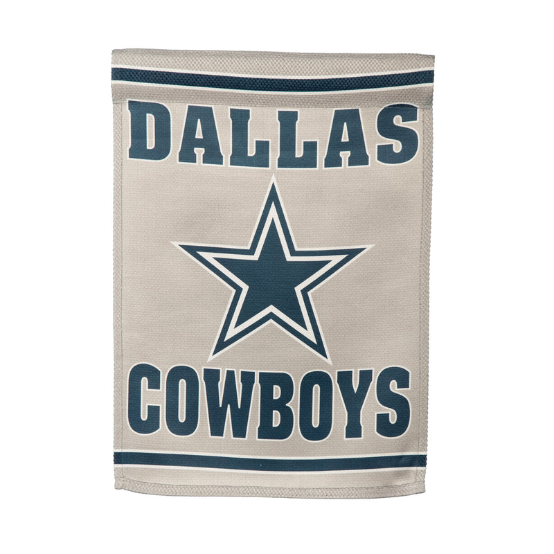 Evergreen Flag,Embossed Suede Flag, GDN Size, Dallas Cowboys,12.5x0.2x18 Inches