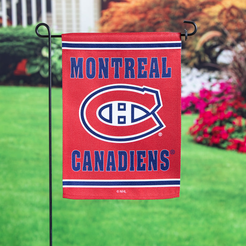 Embossed Suede Flag, GDN Size, Montreal Canadiens,14es4364