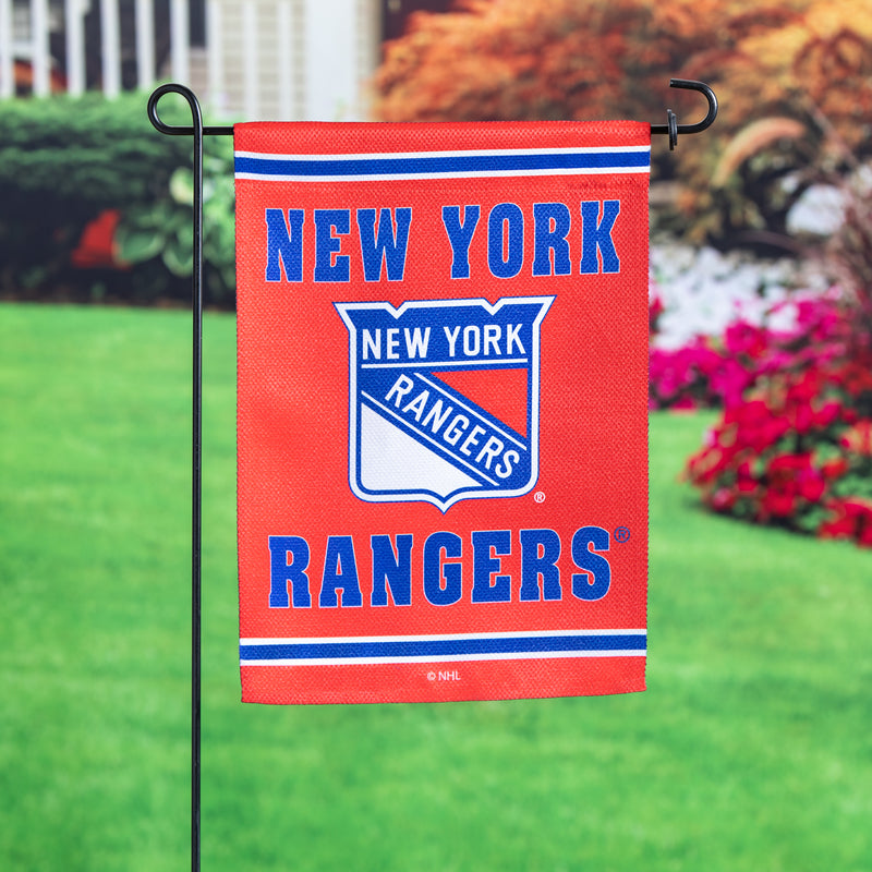 Embossed Suede Flag, GDN Size, New York Rangers,14es4368