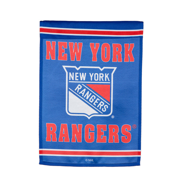 Embossed Suede Flag, GDN Size, New York Rangers,14es4368