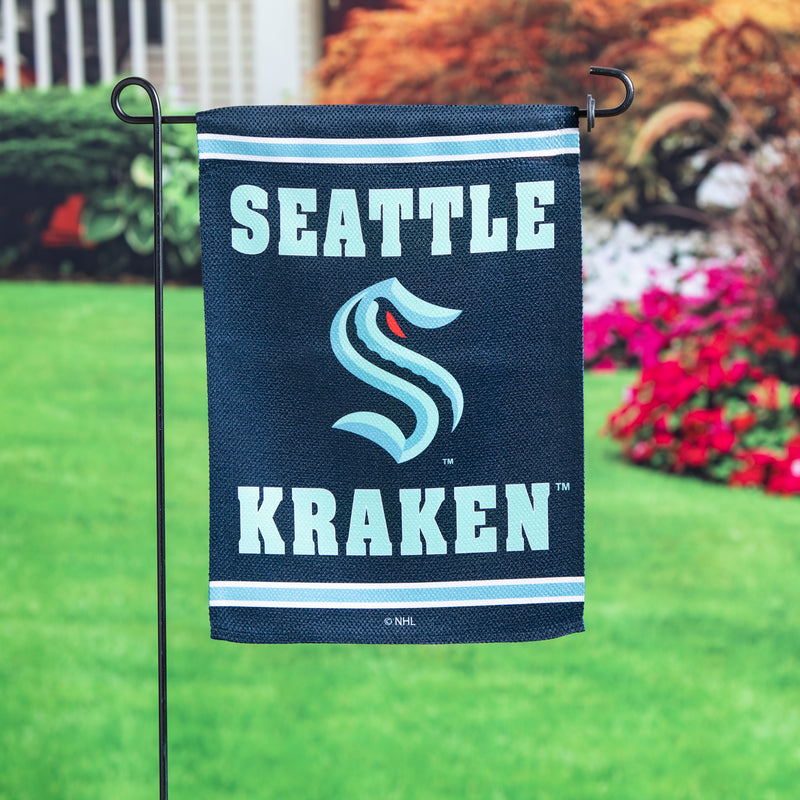 Embossed Suede Flag, GDN Size, Seattle Kraken,14es4381