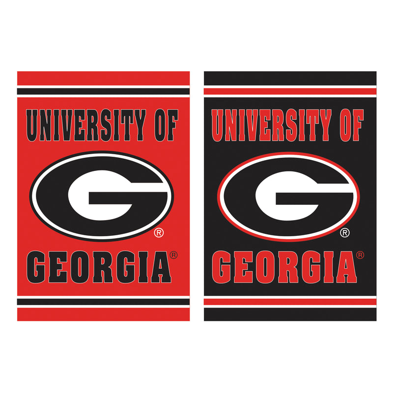 Embossed Suede Flag, GDN Size, University of Georgia,14es914