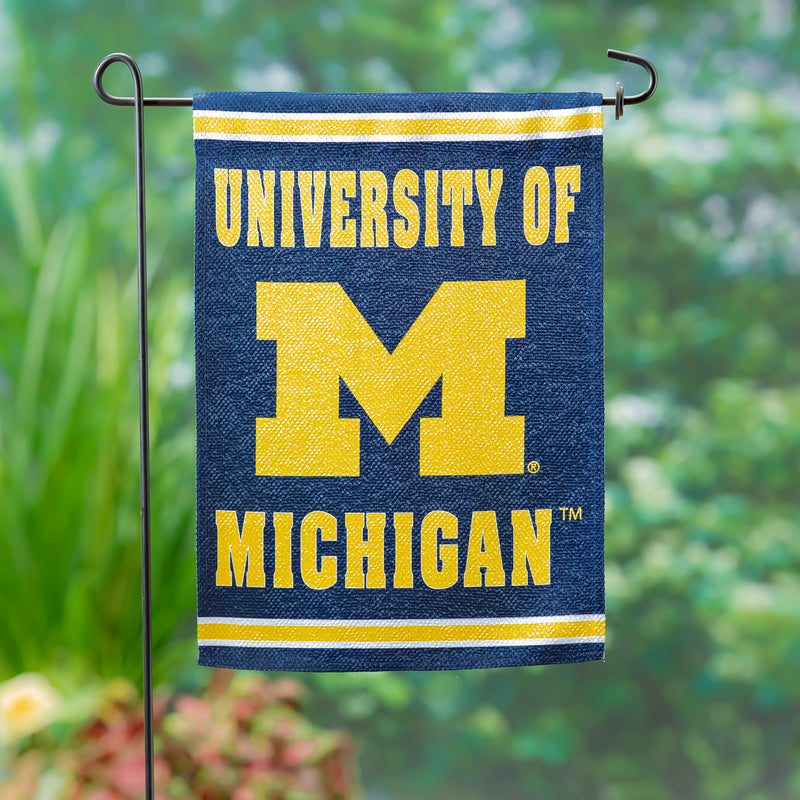 Embossed Suede Flag, GDN Size, University Of Michigan,14es920