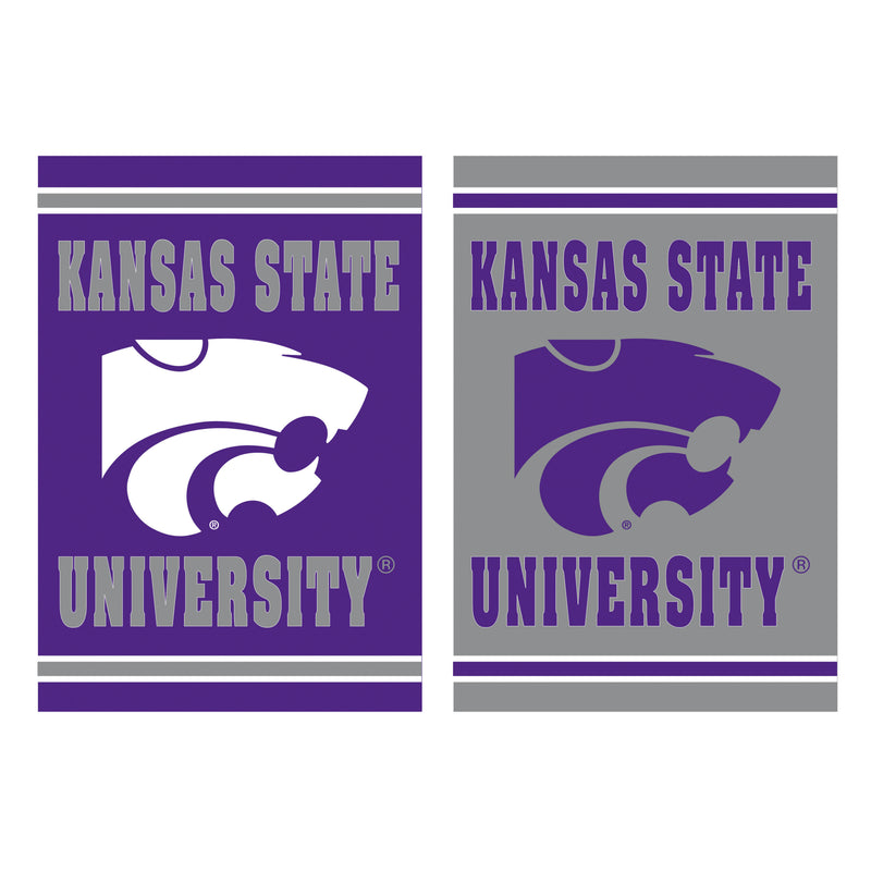 Embossed Suede Flag, GDN Size, Kansas State University,14es943