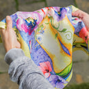 Floral Boots Garden Textured Suede Flag,14es9444