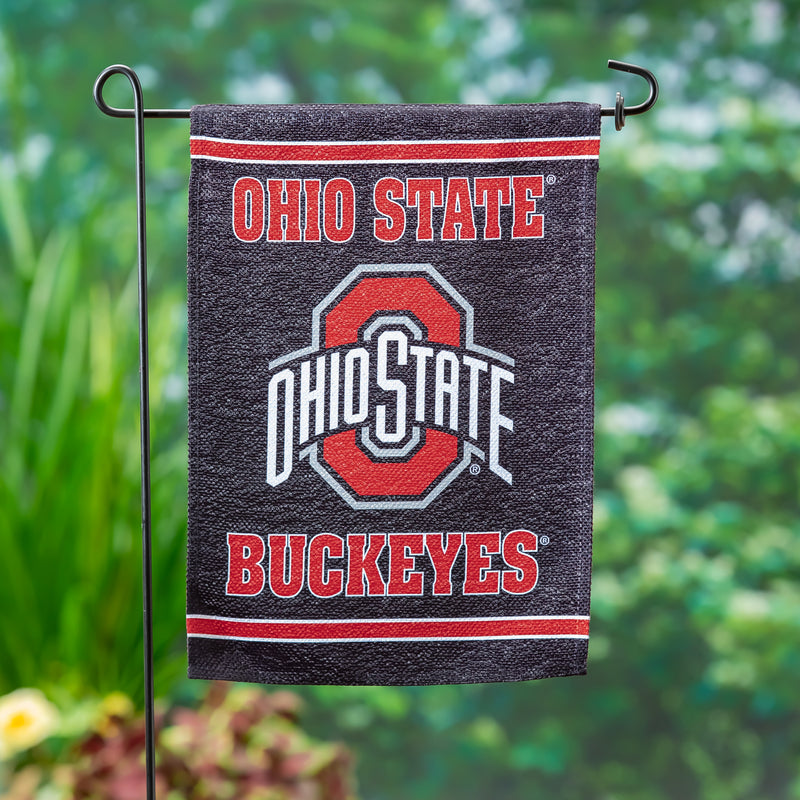 Evergreen Flag,Embossed Suede Flag, GDN Size, Ohio State University,12.5x0.2x18 Inches