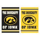 Embossed Suede Flag, GDN Size, University of Iowa,14es980