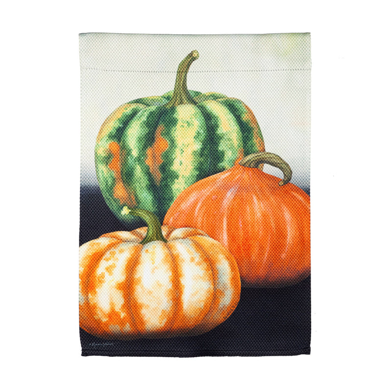 Still Life Gourds Garden Textured Suede Flag,14es9959