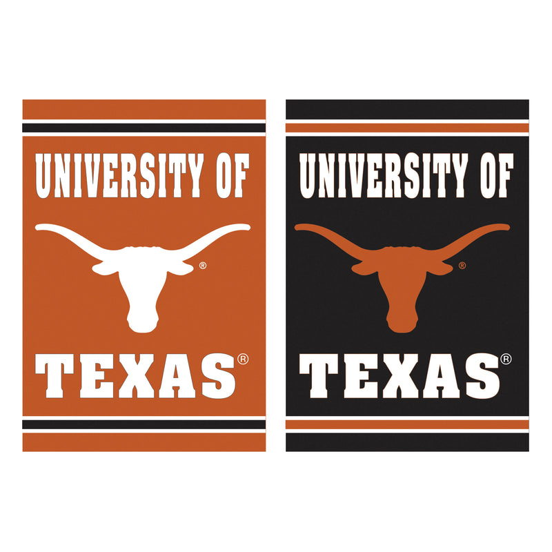 Evergreen Flag,Embossed Suede Flag, GDN Size, University of Texas,12.5x0.2x18 Inches