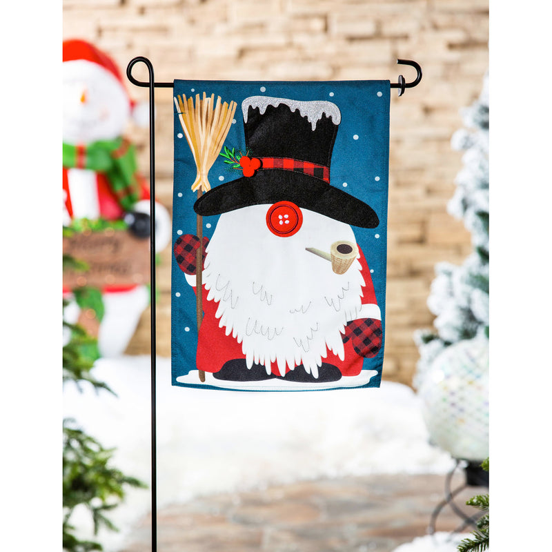 Winter Gnome Garden Linen Flag,14l10054